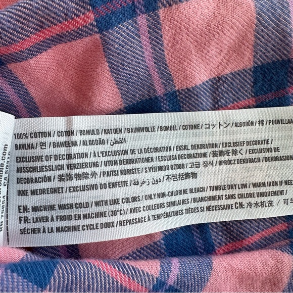 Hollister Pink and Blue‎ Checkered Shirt - Picture 10 of 11